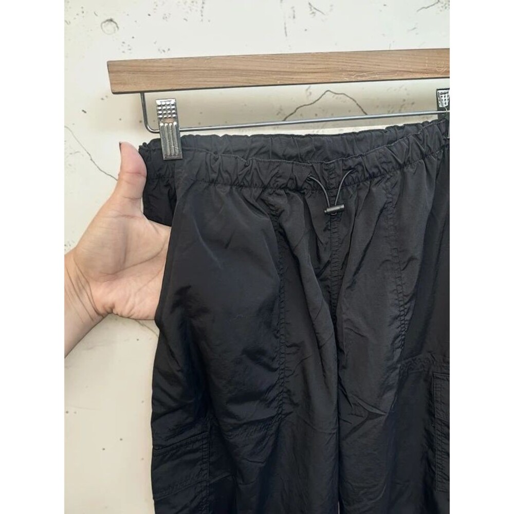 Pink Victorias Secret Black Straight Leg Cargo Casual Pull On Pants Size Small - Picture 2 of 5